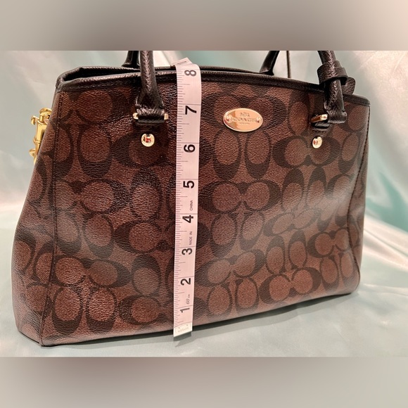 COACH - Signature Brown Leather Satchel limited edition runway Model - Picture 13 of 15